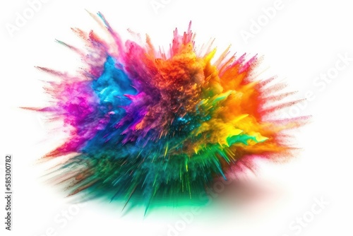 colorful feathers isolated on white background
