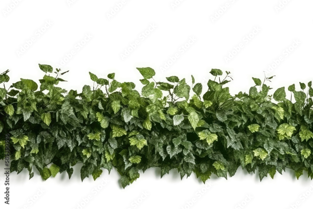 Obraz premium green leaves isolated on white