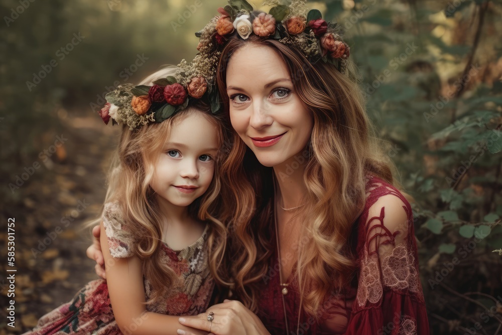 Obraz premium mother and daughter