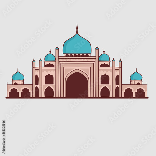 magnificent mosque illustration