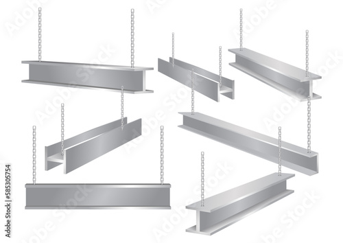 illustration of metal pipe stack isolated on white background
