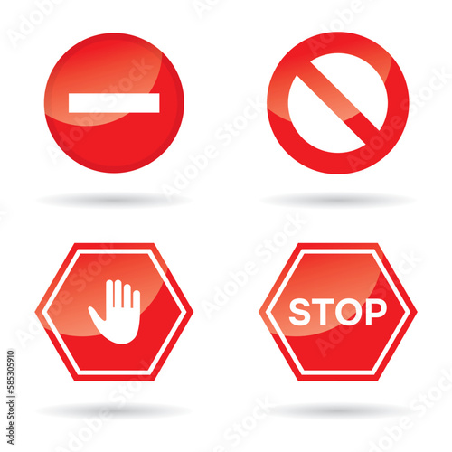 Free Download stop sign illustration - GFXLoad