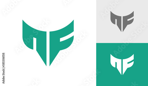 Free Download Letter NF initial monogram logo design - GFXLoad