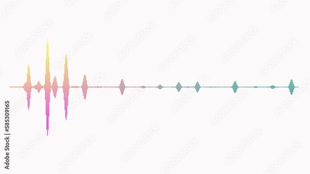 Audio spectrum colorful simulation on white background use for music and computer calculating concept Audio spectrum colorful simulation on white background use for music and computer calculating concept