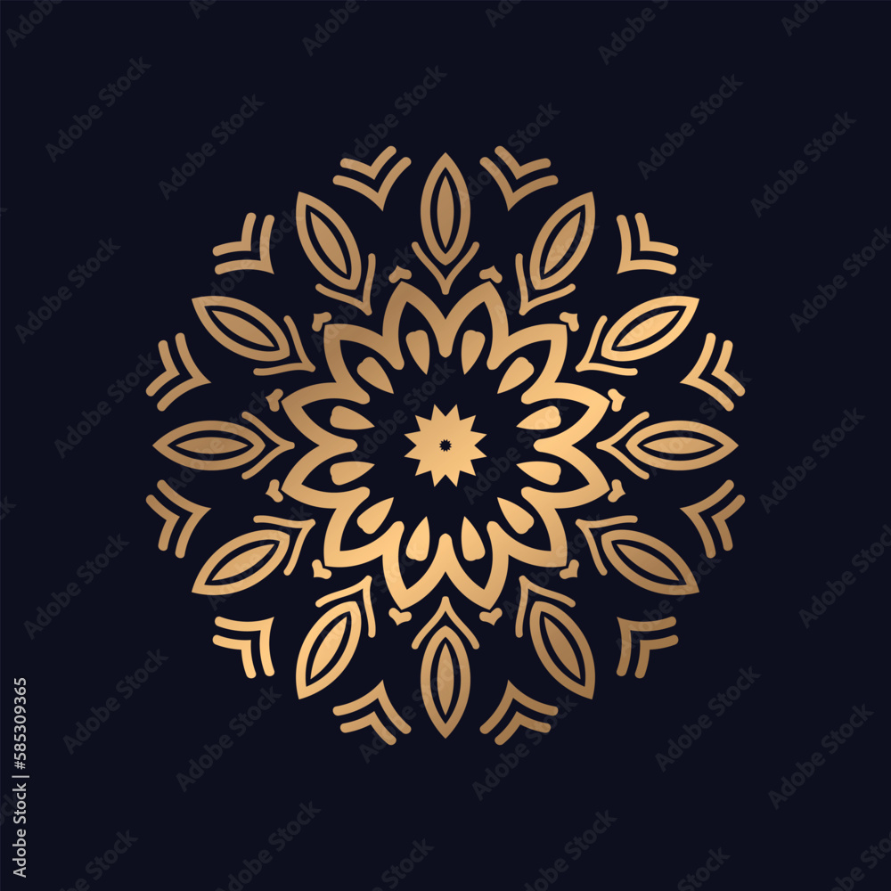 Decorative mandala background for printVector
