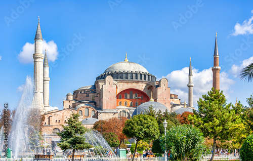 Leinwand Poster トルコ、イスタンブールのアヤソフィア大聖堂