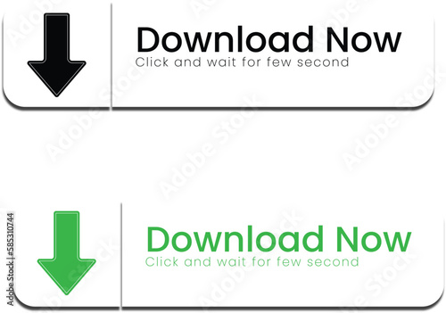 Download Button vector icon. Save cloud icon push button for UI UX, website, mobile application. Download now vector button with 
arrow and click here and wait for few second. Download now.