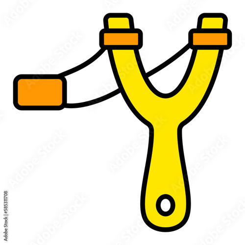 Slingshot Filled Line Icon