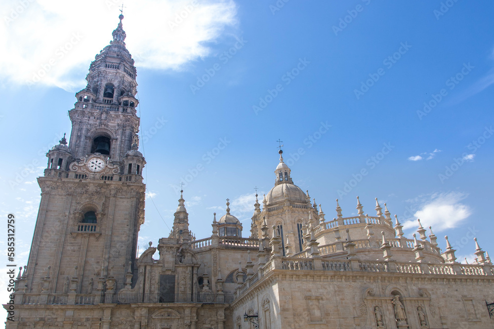 The cathedral of Santiago de Compostela in Spain