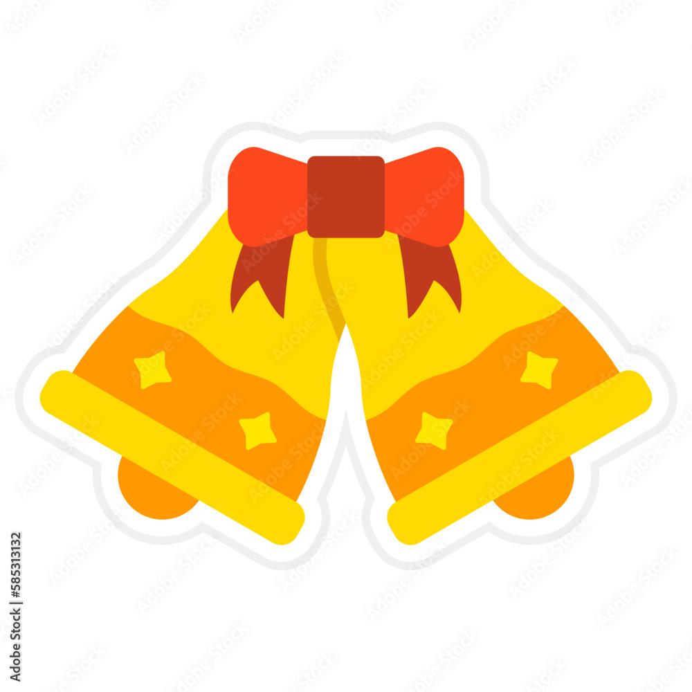 Christmas Bell Sticker Icon