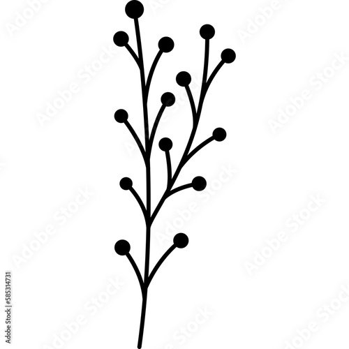 Plant Flower Outline Illustration