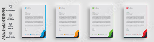 letterhead flyer corporate official minimal creative abstract professional informative newsletter magazine poster brochure design with logo