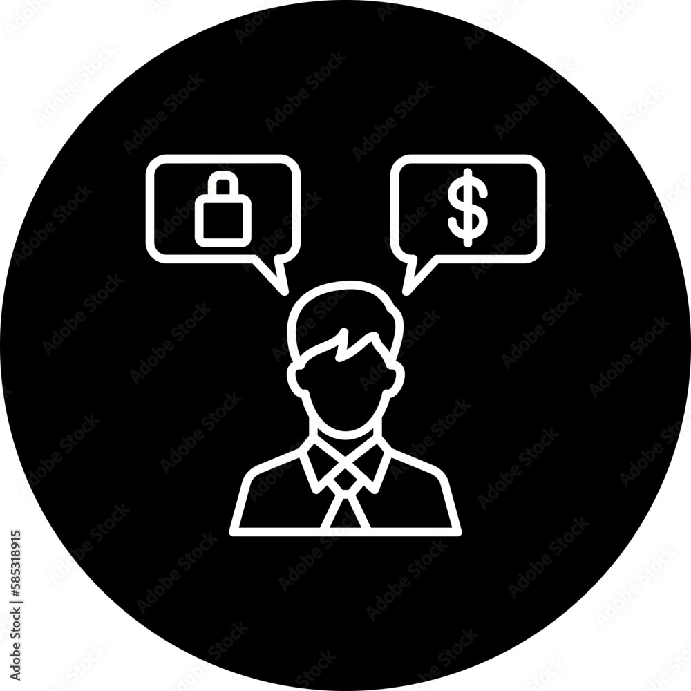 Consumer Behavior Line Inverted Icon Consumer Behavior Line Inverted Icon