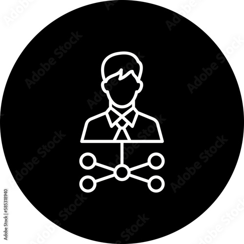Affiliate Marketing Line Inverted Icon