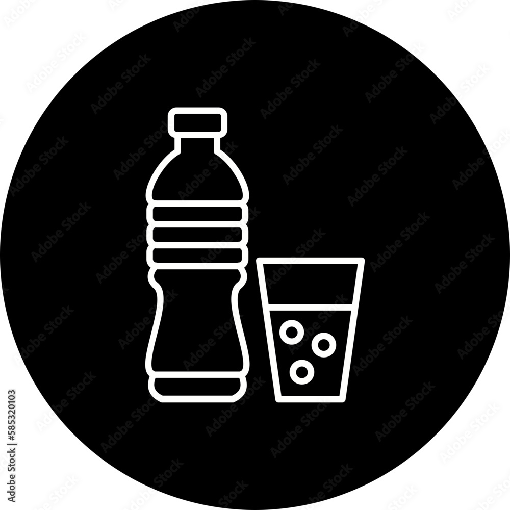 Drink Line Inverted Icon Drink Line Inverted Icon