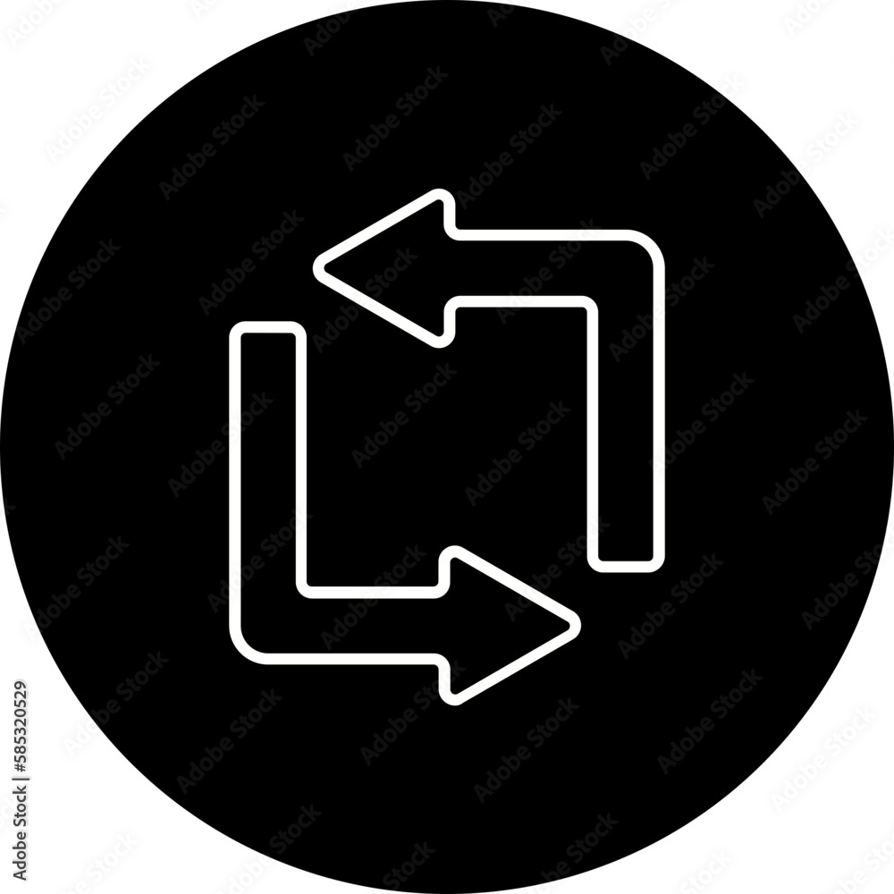Swap Line Inverted Icon Swap Line Inverted Icon