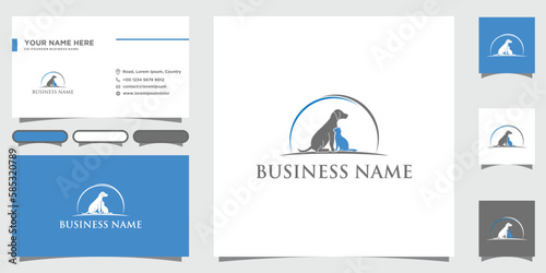 Animal and Pet Logo Designs with business card 
