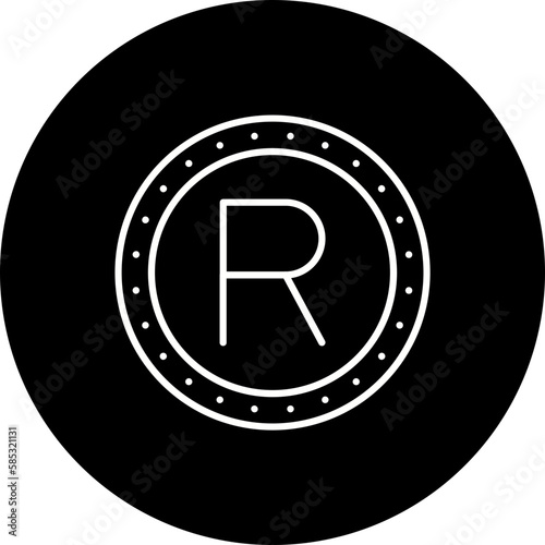 Rand Line Inverted Icon