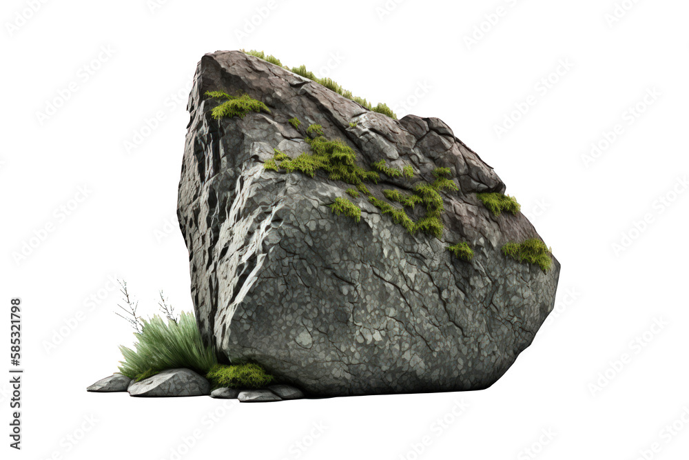 The image depicts a lifelike stone formation found in nature, with intricate details and textures, set against a transparent background.Generative AI The image depicts a lifelike stone formation found in nature, with intricate details and textures, set against a transparent background.Generative AI