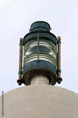 detail of the small lighthouse of Orebic, peninsula Peljesac, Croatia