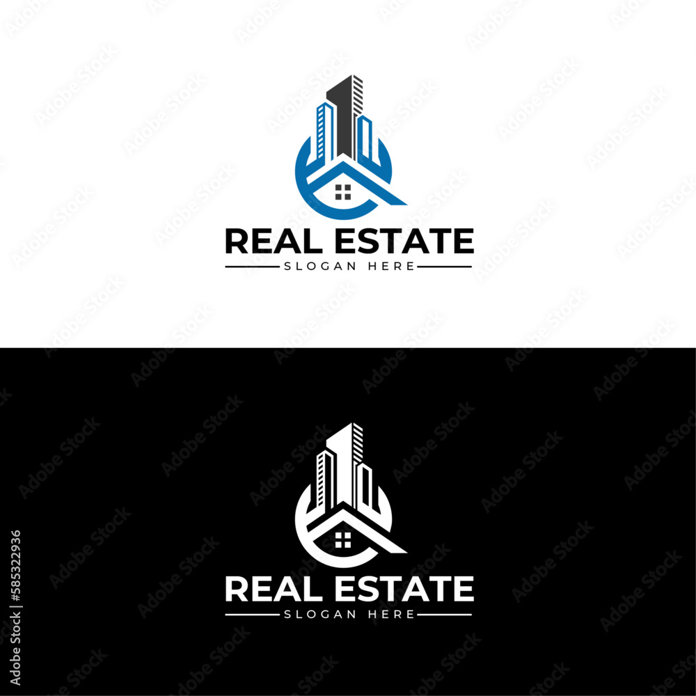 Real Estate Vector Logo Design, 
real estate logo design, Real Estate, Building, and Construction Logo Vector Design.