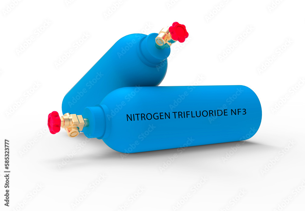 Nitrogen trifluoride is a colorless gas that is used as a cleaning