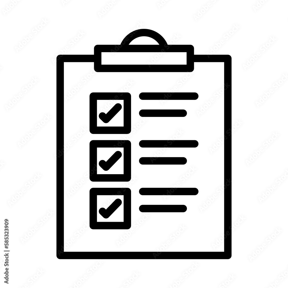 clipboard with checklist clipboard with checklist