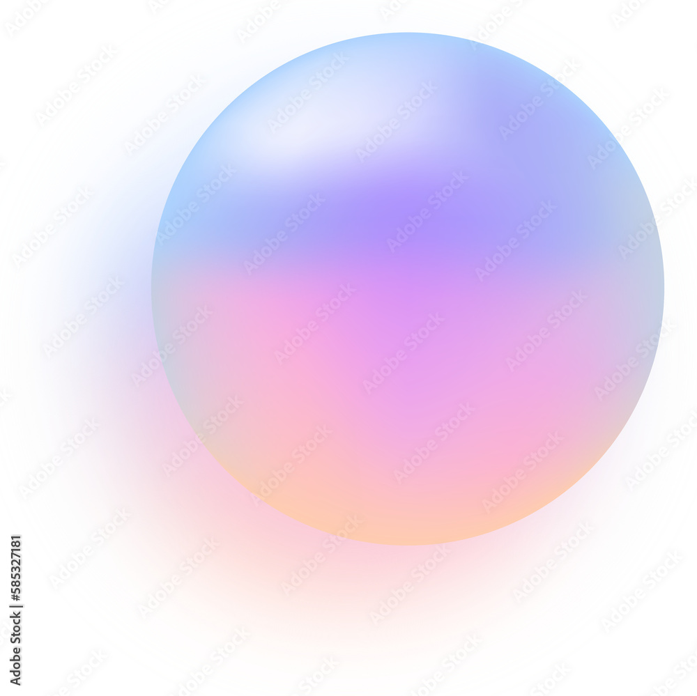 gradient ball with shadow