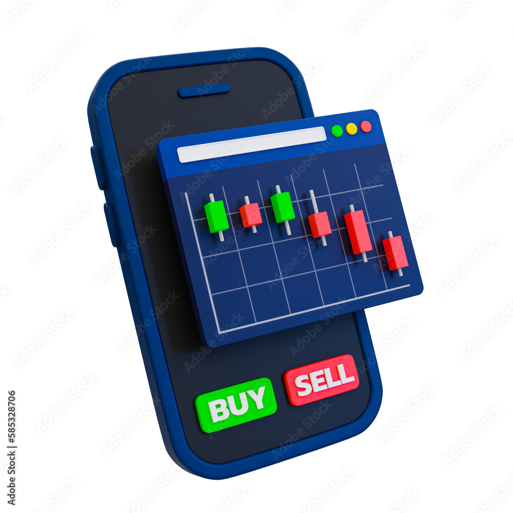 3d minimal data analysis icon. financial down. stock down. depreciation concept. Smartphone with candle graph and arrow down. 3d illustration. 3d minimal data analysis icon. financial down. stock down. depreciation concept. Smartphone with candle graph and arrow down. 3d illustration.