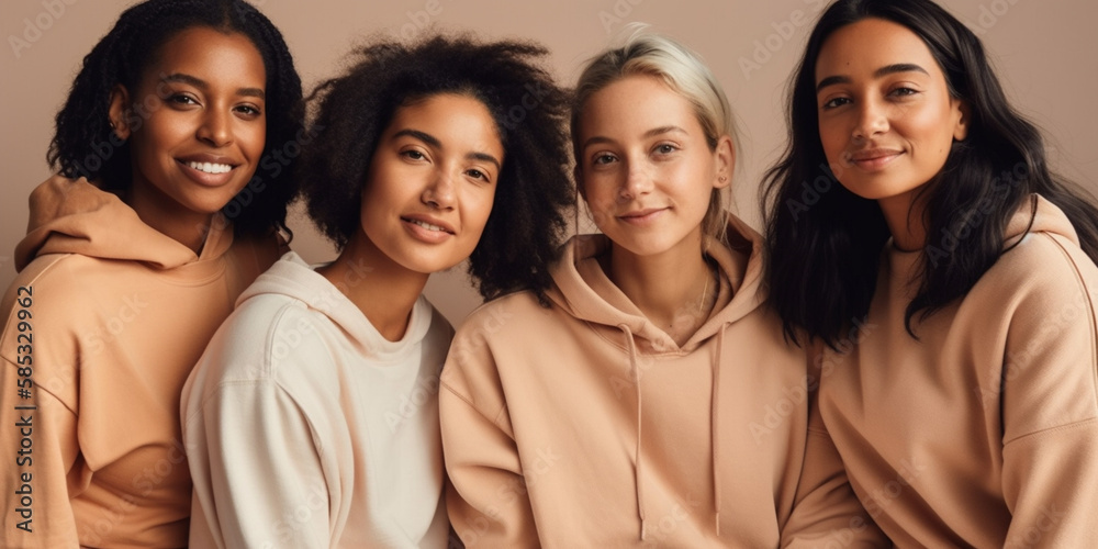 Group Of Women Of Different Race Generative AI Group Of Women Of Different Race Generative AI
