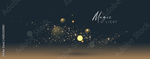 Soft bokeh. Elegant vector light effect. Fluid color and blur trendy screen design