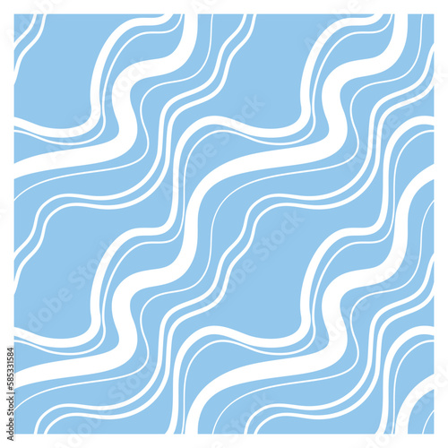 Seamless pattern with infinity waves. Design for backdrops with sea, rivers or water texture.