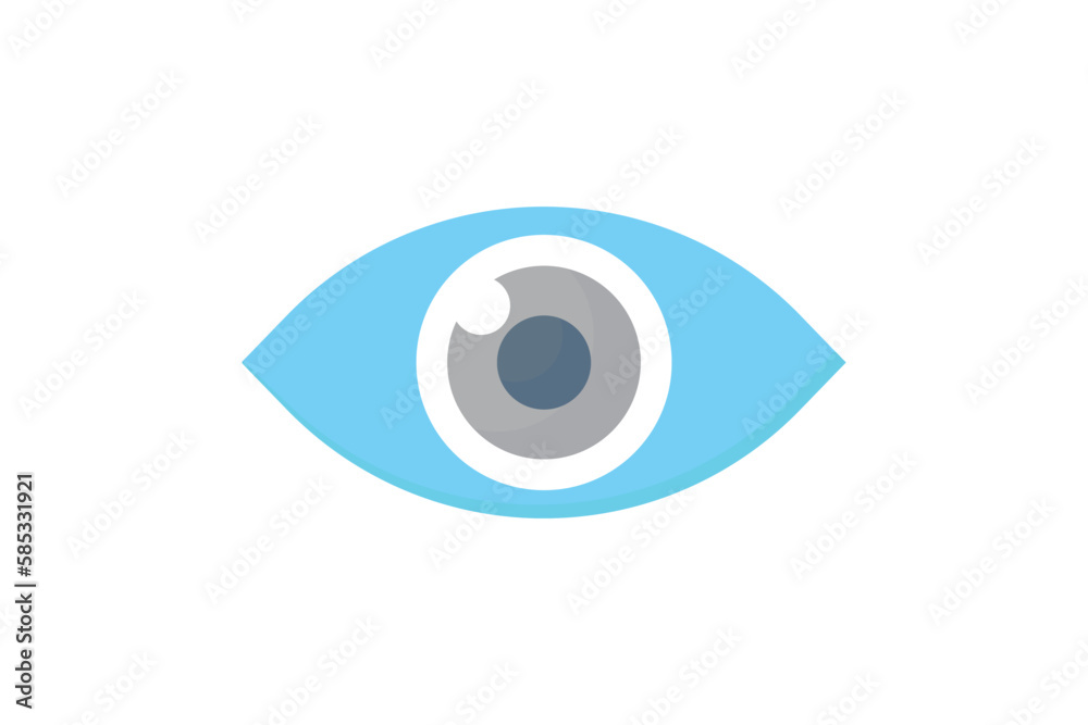 Eye icon illustration. icon related to human organ. Flat icon style. Simple vector design editable Eye icon illustration. icon related to human organ. Flat icon style. Simple vector design editable
