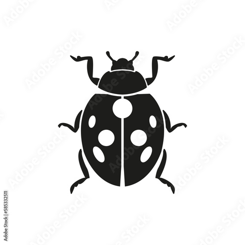 Ladybug icon. Vector illustration