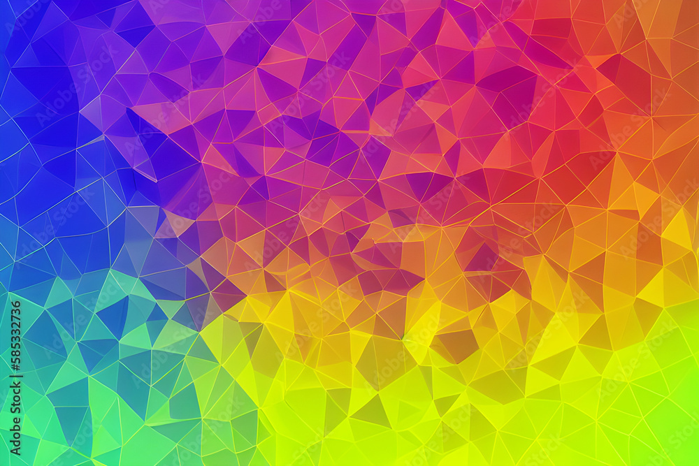 Fototapeta premium Abstract background of colorful polygons. Vector Illustration.