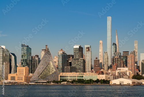 Clear day in New York city
