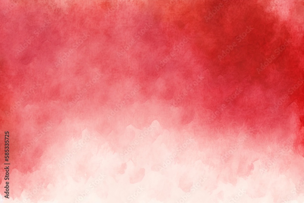 Watercolour red texture background. AI generated