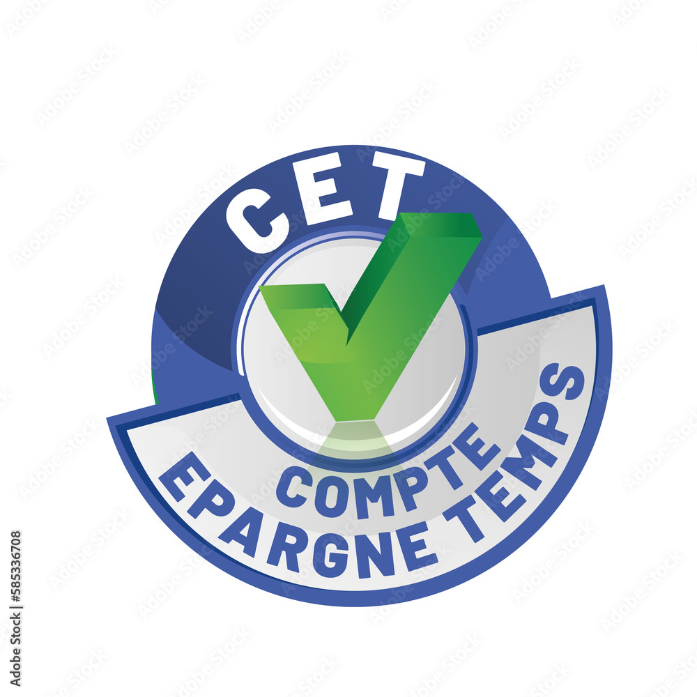 CET compte épargne temps Stock Illustration Adobe Stock