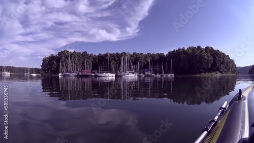Vacation in Poland, sailboat on the Solina lake © kardaska