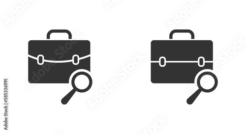 Job seeker vector icons set