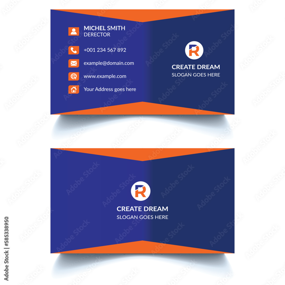 Business Card. Creative Modern And Corporate Business Card Template
