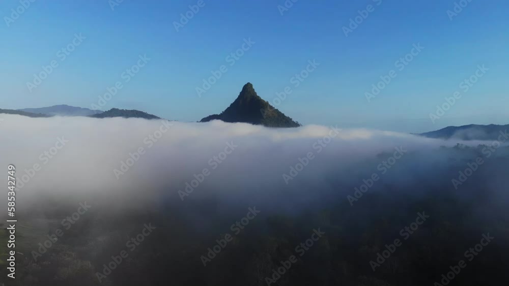 west sumbawa, mount Olat Utuk shrouded in mist west sumbawa, mount Olat Utuk shrouded in mist