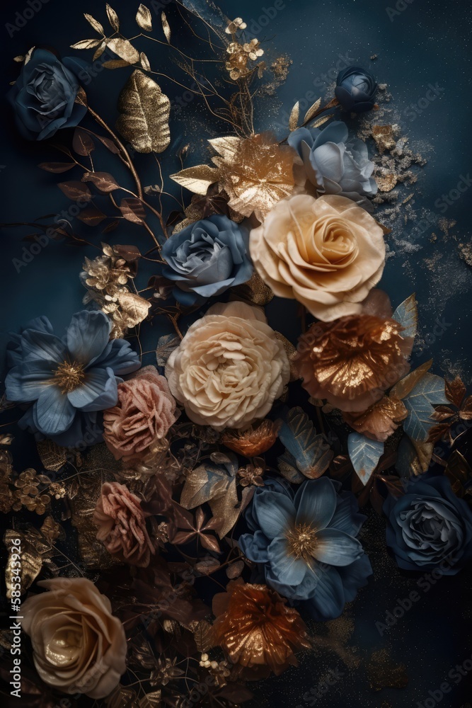 Floar texture background, made with generative ai Floar texture background, made with generative ai