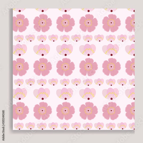 Cherry blossom seamless flower pattern.