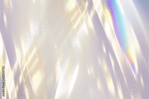 プリズムライトレインボーオーバーレイ陽光キラキラ背景 photo