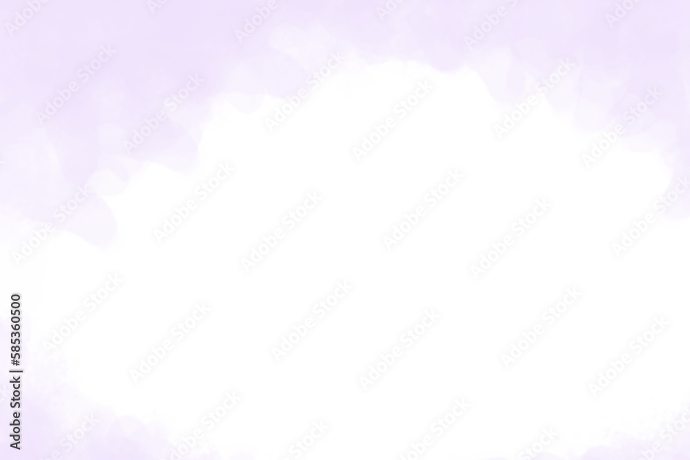 淡い紫色の水彩テクスチャ(透過)