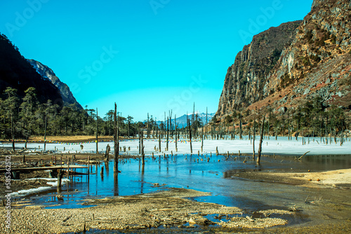 Landscape of Shungatser lake, Tawang Arunachal Pradesh