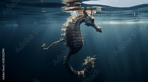 sea horse in water