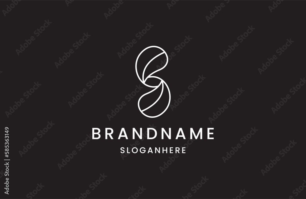 Fototapeta premium Abstract Letter S logo icon design template elements