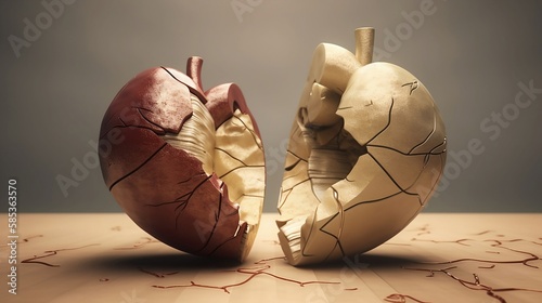 Broken heart.